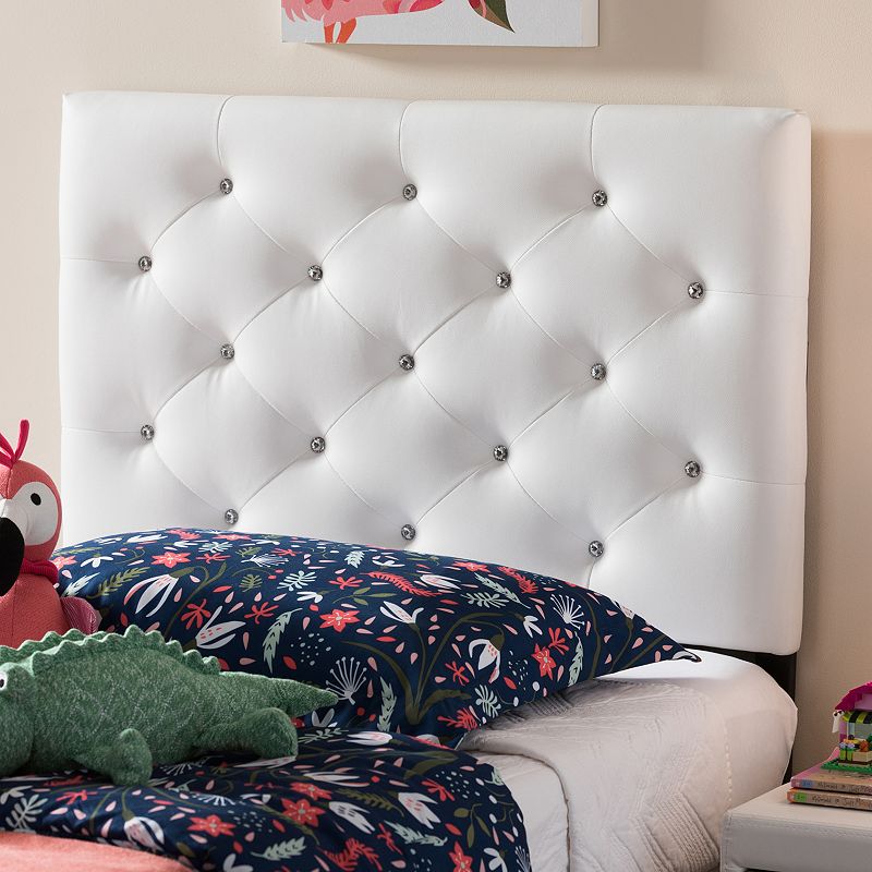 79226313 Baxton Studio Viviana Faux Leather Twin Headboard, sku 79226313