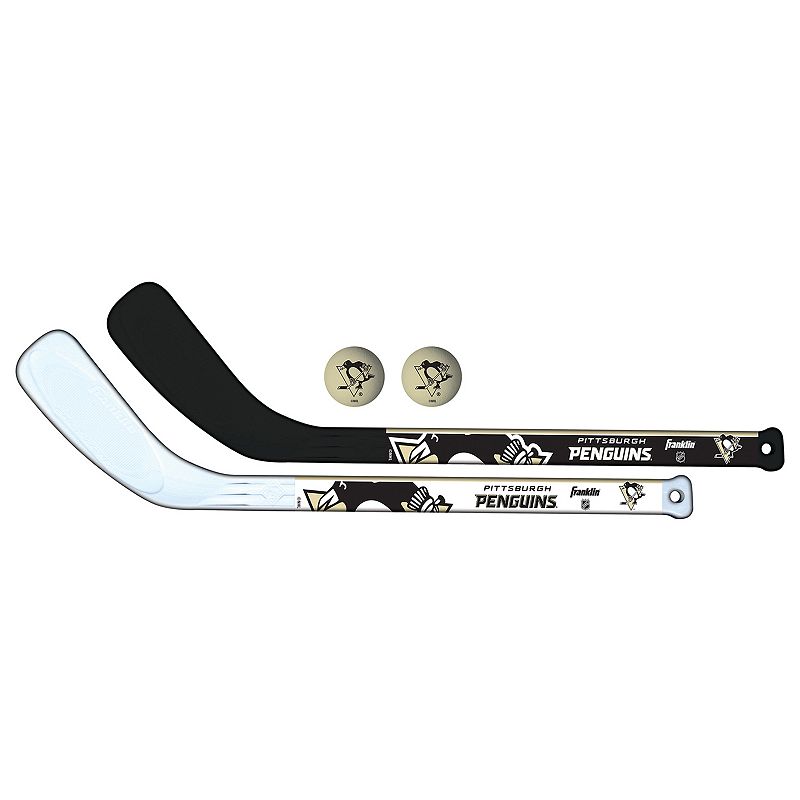 Franklin Sports Pittsburgh Penguins Mini Hockey Player Set, Team