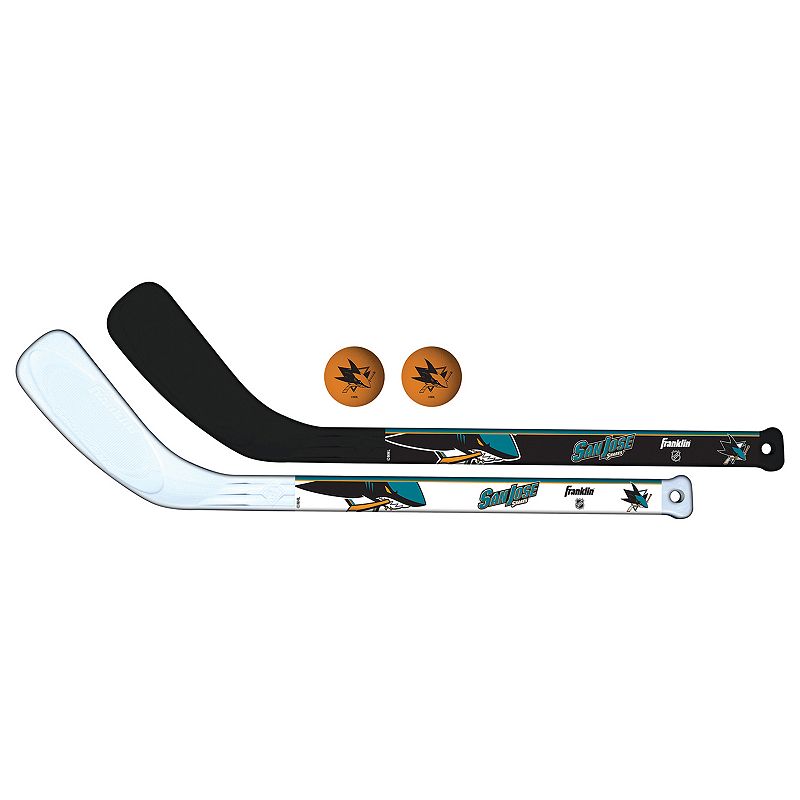 Franklin Sports San Jose Sharks Mini Hockey Player Set, Sks Team