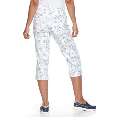 Women's Croft & Barrow® Floral Capri Jeans