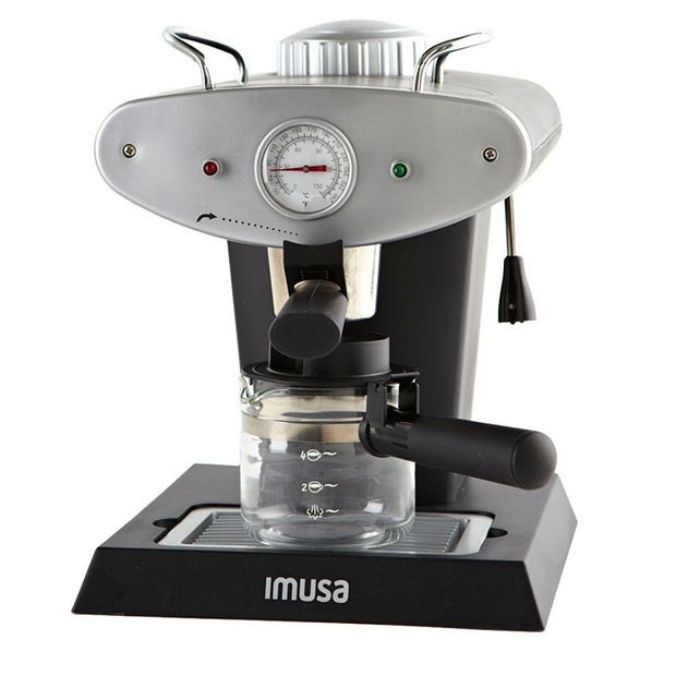 IMUSA USA 4 Cup Epic Electric Espresso/Cappuccino Maker, Red 800