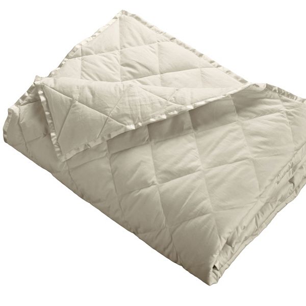 Down blanket best sale with satin trim