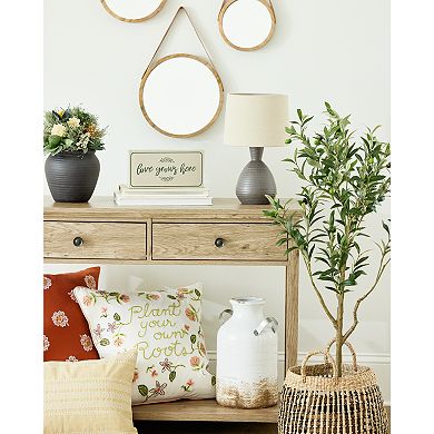 Everyday Decor Farmhouse Milk Can Ceramic Vase
