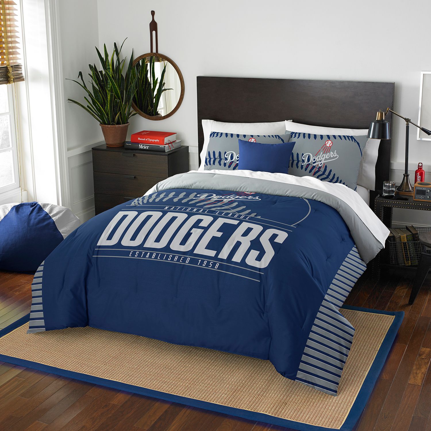 dodgers crib bedding set