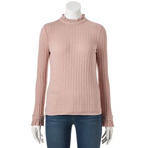 Women's LC Lauren Conrad Ribbed Ruffle Top