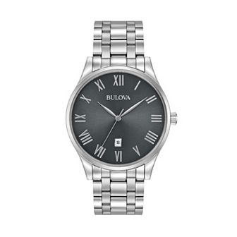 Bulova Men's Classic Stainless Steel Watch - 96B261