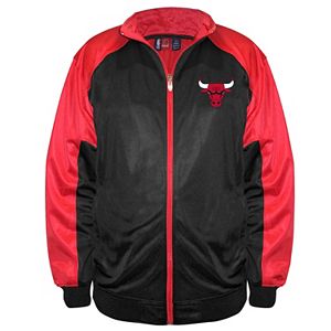 Big & Tall Majestic Chicago Bulls Back Track Tricot Jacket