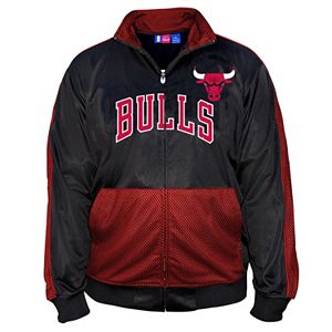 Big & Tall Majestic Chicago Bulls Panel Tricot Track Jacket