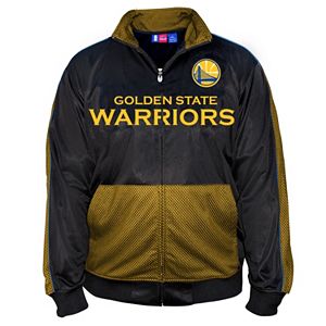 Big & Tall Majestic Golden State Warriors Panel Tricot Track Jacket