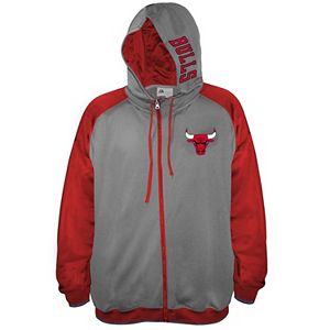 Big & Tall Majestic Chicago Bulls Fleece Full-Zip Hoodie