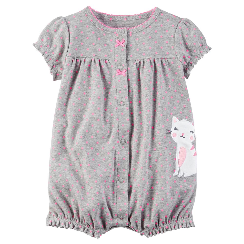 Polka Dot Printed Baby Romper – Full Sleeves with Bow & Belt Pouch Detail