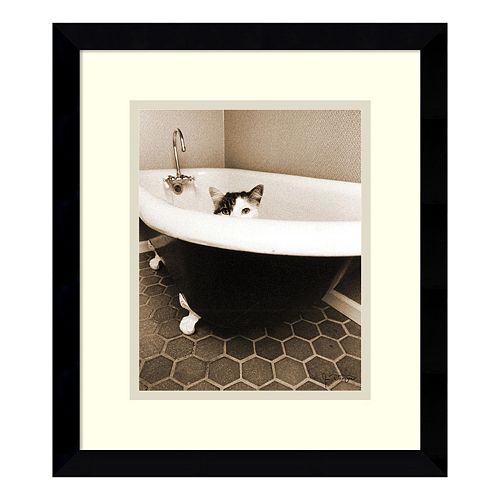 Amanti Art Kitty III Print Framed Wall Art