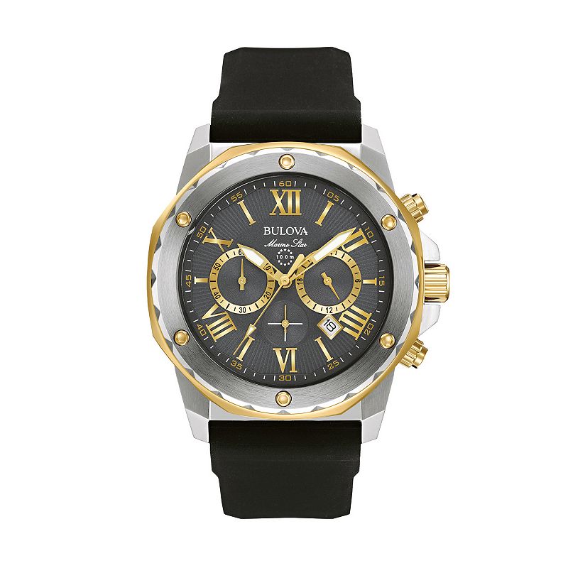 Bulova Men's Marine Star Chronograph Watch - 98B277, Black