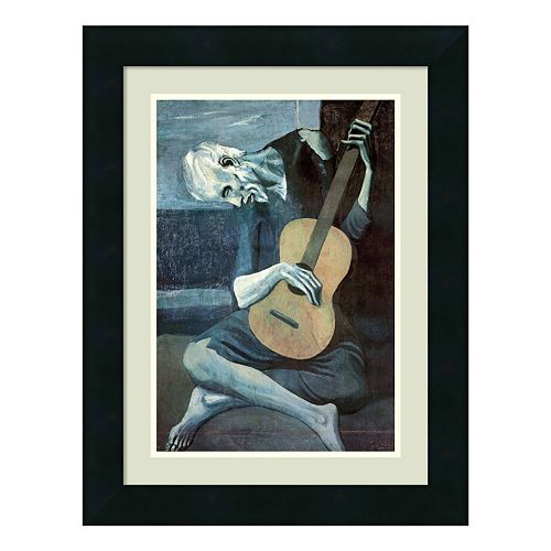 Amanti Art The Old Guitarist, 1903 Print Framed Wall Art by Pablo Picasso