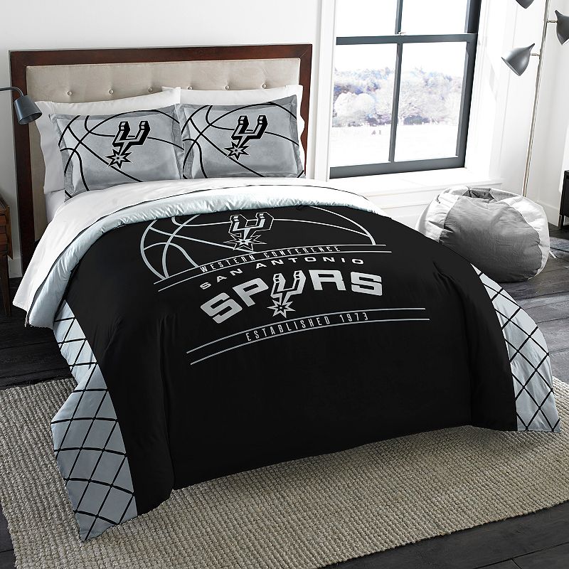 San Antonio Spurs Reverse Slam Full/Queen Comforter Set by Northwest, Multi