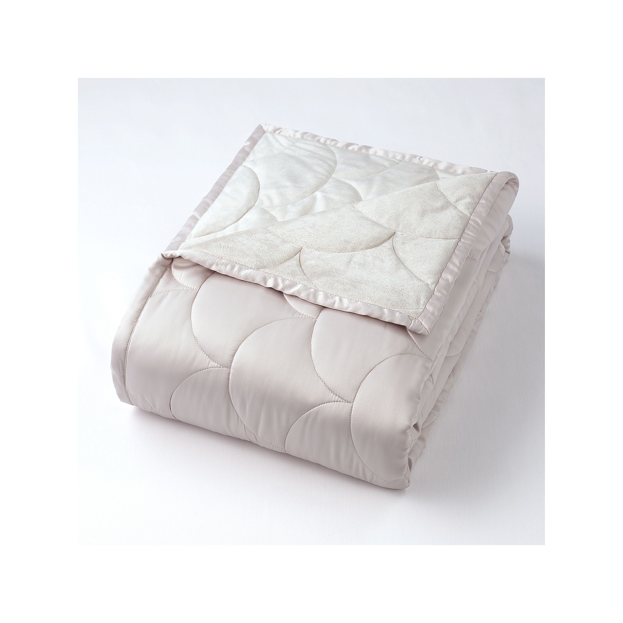 Nikki Chu Down-Alternative Blanket, Silver