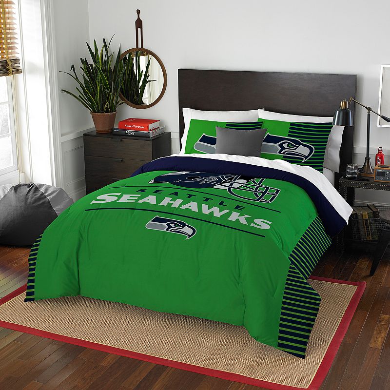 Seattle Seahawks Draft Full/Queen Comforter Set by Northwest, Multicolor