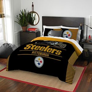 Pittsburgh Steelers Draft Full/Queen Comforter Set by Northwest