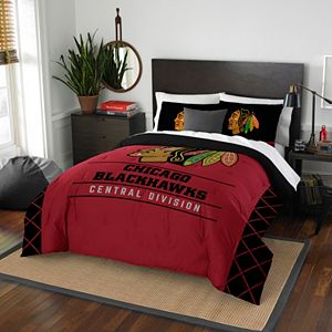 Chicago Blackhawks Draft Full/Queen Comforter Set by Northwest