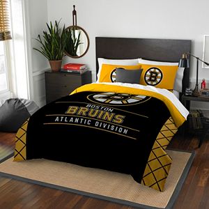 Boston Bruins Draft Full/Queen Comforter Set by Northwest