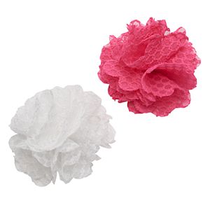 Girls 4-16 2-pk. Crochet Flower Hair Clips