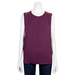 Juniors' Grayson Threads Mesh Yoke Tank