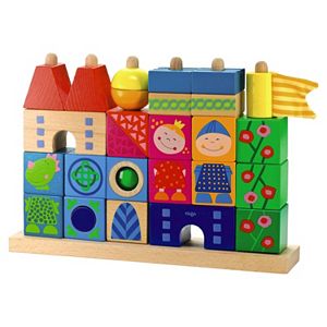 HABA Stack-A-Dragons Castle Wooden Block Set