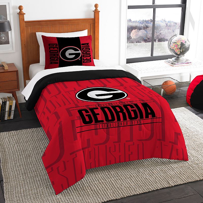 Georgia Bulldogs Modern Take Twin Comforter Set by Northwest, Multicolor