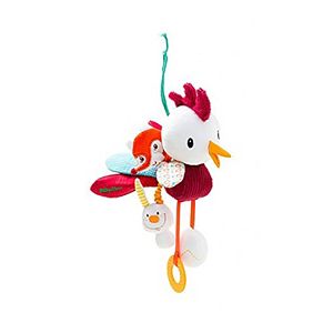 HABA Lilliputiens John Acti-Rooster Car Seat & Crib Dangling Toy