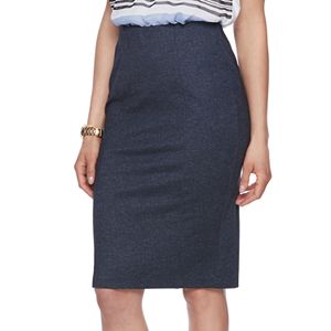 Women's ELLE™ Denim Print Pencil Skirt