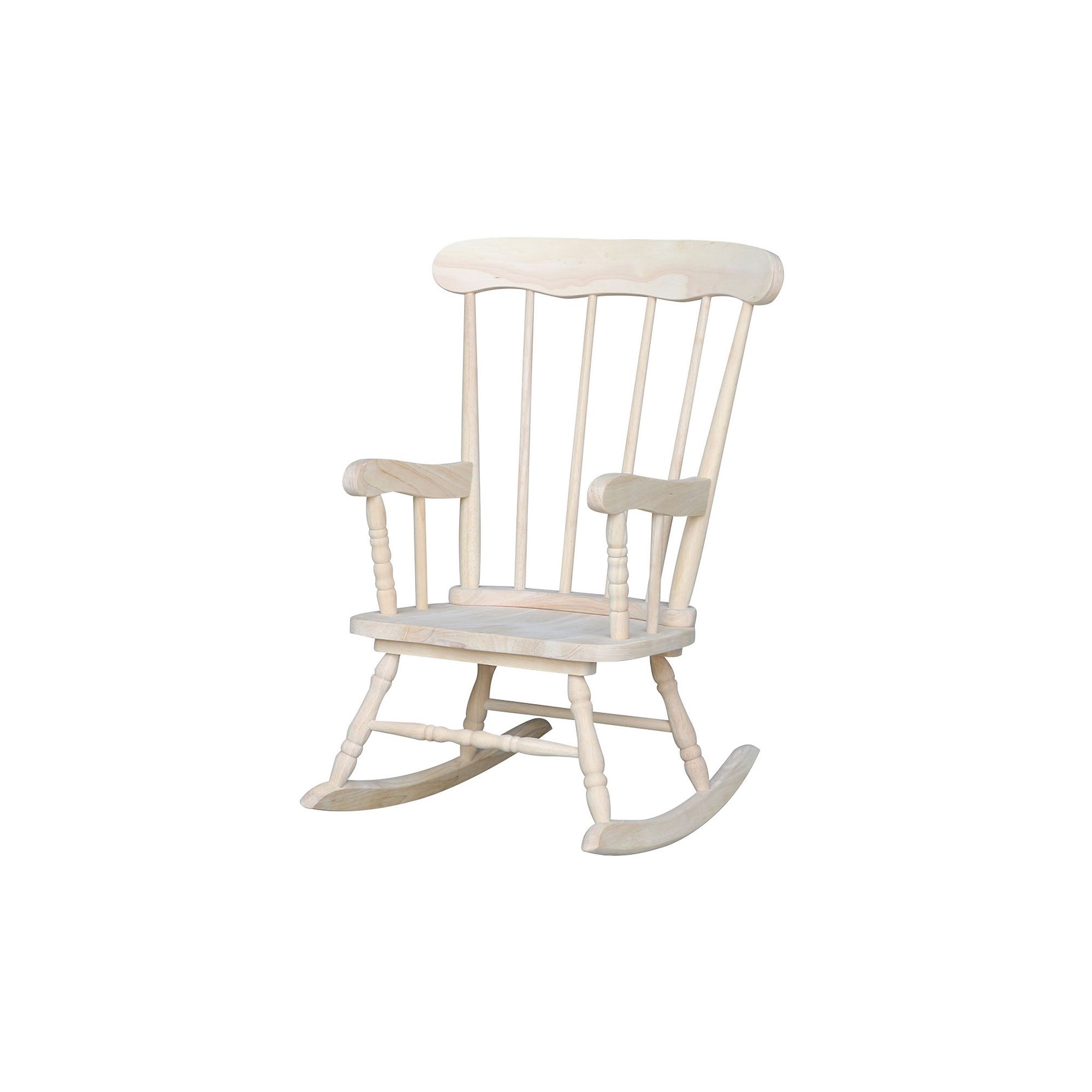 Kids International Concepts Wood Rocking Chair, Brown