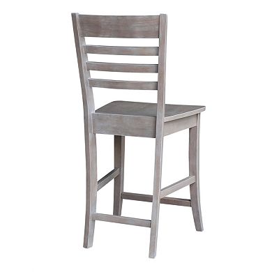 International Concepts Cosmo Ladderback Wood Counter Stool