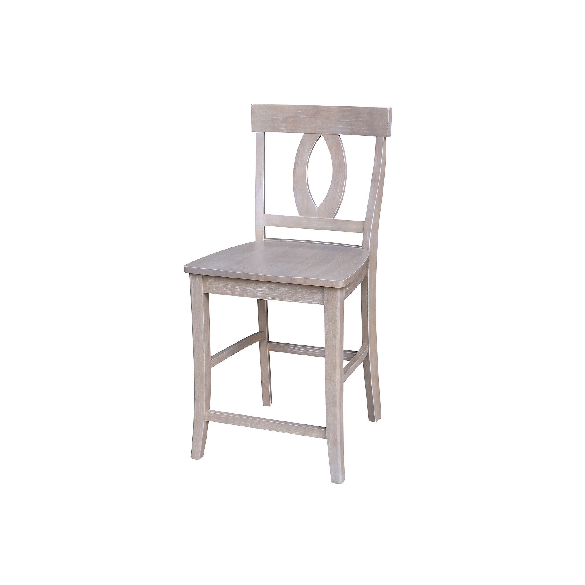 International Concepts Cosmo Wood Counter Stool, Gray