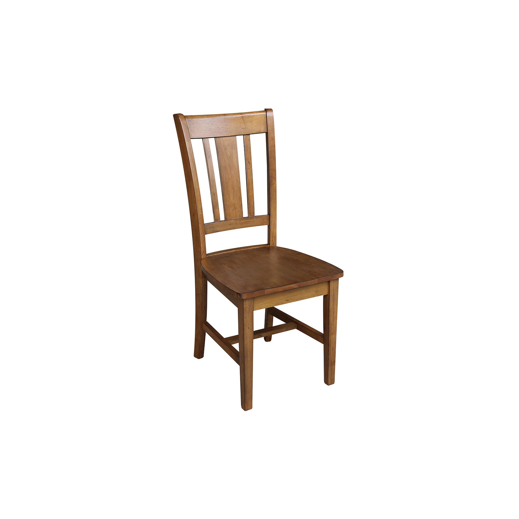 International Concepts San Remo Slat Back Dining Chair 2-piece Set, Brown