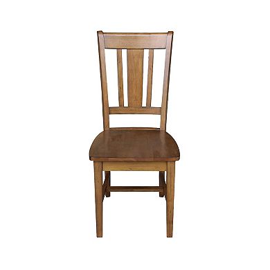 International Concepts San Remo Slat Back Dining Chair 2-piece Set