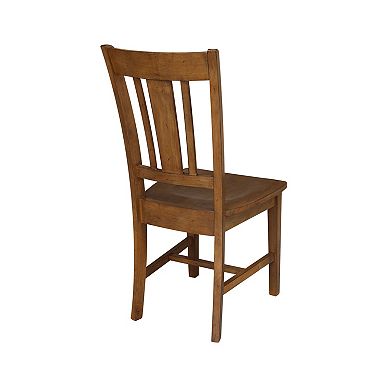 International Concepts San Remo Slat Back Dining Chair 2-piece Set