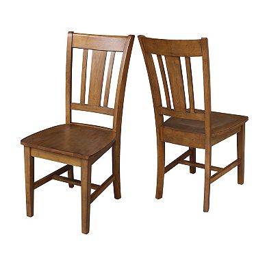 International Concepts San Remo Slat Back Dining Chair 2-piece Set