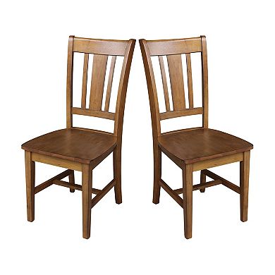 International Concepts San Remo Slat Back Dining Chair 2-piece Set