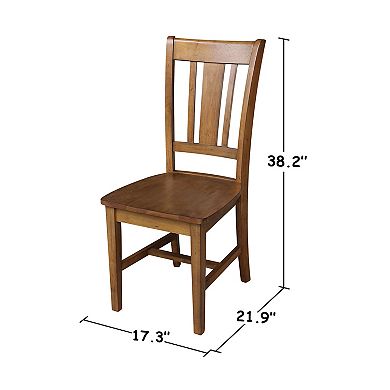 International Concepts San Remo Slat Back Dining Chair 2-piece Set