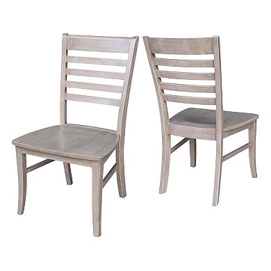 International Concepts Cosmo Ladderback Dining Chair 2-piece Set