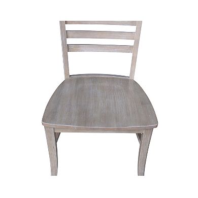 International Concepts Cosmo Ladderback Dining Chair 2-piece Set