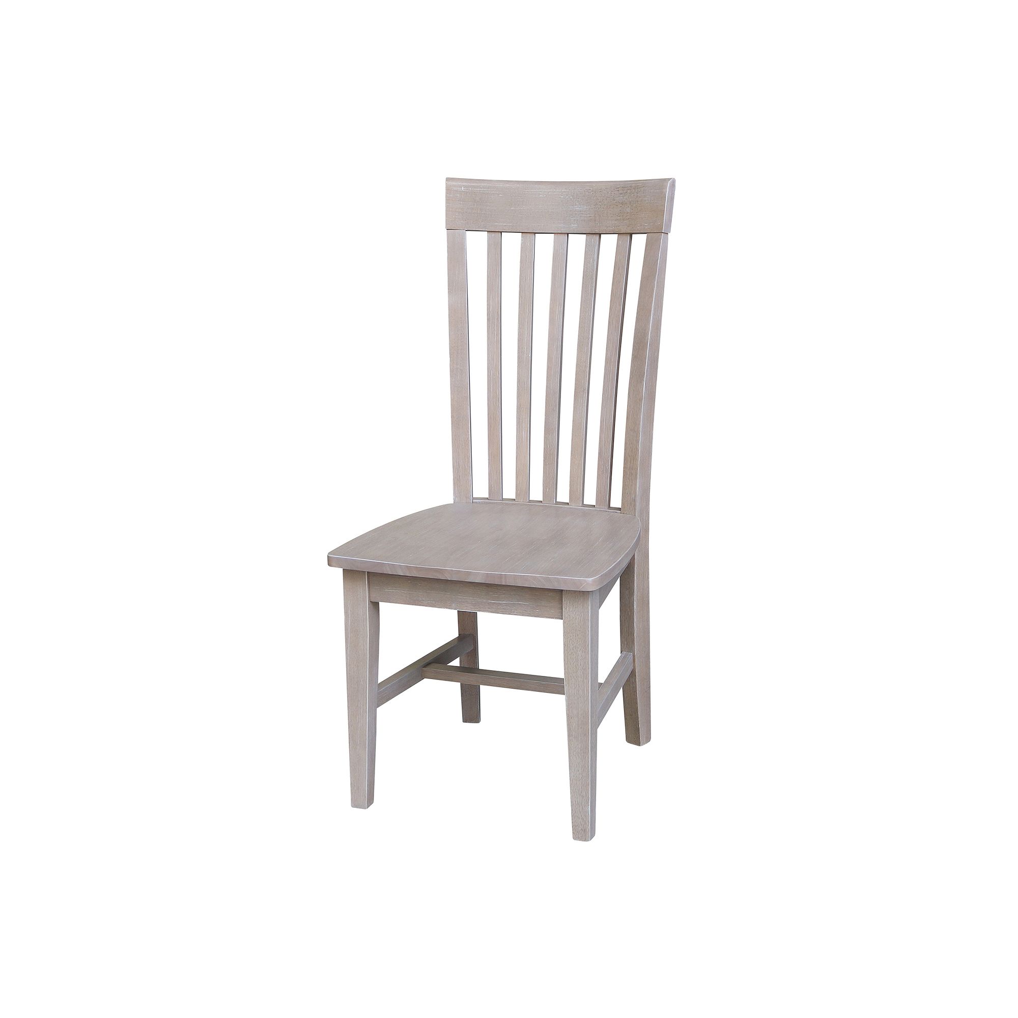 International Concepts Cosmo Slat Back Dining Chair 2-piece Set, Gray