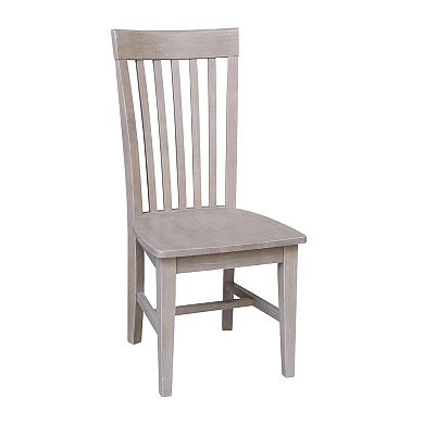 International Concepts Cosmo Slat Back Dining Chair 2-piece Set