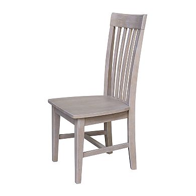 International Concepts Cosmo Slat Back Dining Chair 2-piece Set
