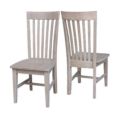 International Concepts Cosmo Slat Back Dining Chair 2-piece Set