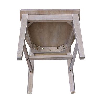 International Concepts Cosmo Slat Back Dining Chair 2-piece Set