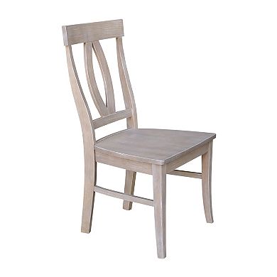 International Concepts Cosmo Washed Wood Dining Chair 2-piece Set