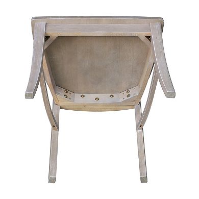 International Concepts Cosmo Washed Wood Dining Chair 2-piece Set