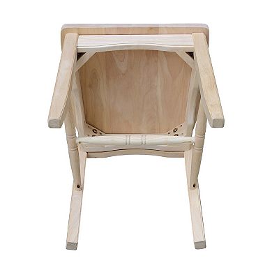 International Concepts Unfinished Wood Kitchen Island
