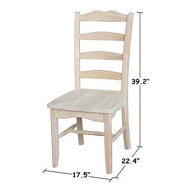 International Concepts Unfinished Wood Kitchen Island